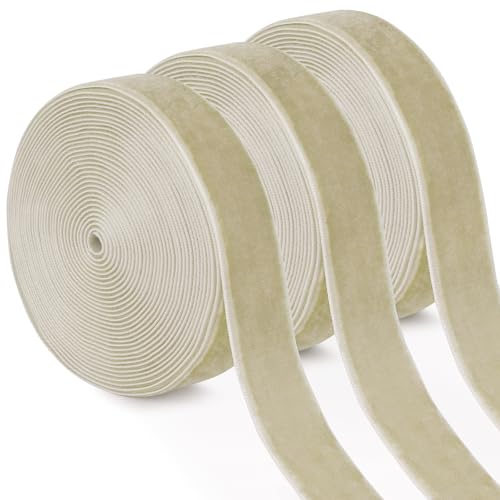 Uiopa 3 Rollen Samtband Helles Khaki Geschenkband Breit 20mm x 4,5m Schleifenband Samt Dekoband Ribbon Stoffbänder für Geschenkverpackungen, Kränze, Blumensträuße, DIY-Projekte Uiopa 3 Rollen Samtband Helles Khaki Geschenkband Breit 20mm x 4,5m Schleifenband Samt Dekoband Ribbon Stoffbänder für Geschenkverpackungen, Kränze, Blumensträuße, DIY-Projekte von Uiopa