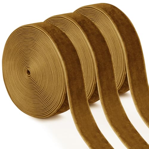 Uiopa 3 Rollen Samtband Kaffee Geschenkband Breit 15mm x 4,5m Schleifenband Samt Dekoband Ribbon Stoffbänder für Geschenkverpackungen, Kränze, Blumensträuße, DIY-Projekte Uiopa 3 Rollen Samtband Kaffee Geschenkband Breit 15mm x 4,5m Schleifenband Samt Dekoband Ribbon Stoffbänder für Geschenkverpackungen, Kränze, Blumensträuße, DIY-Projekte von Uiopa