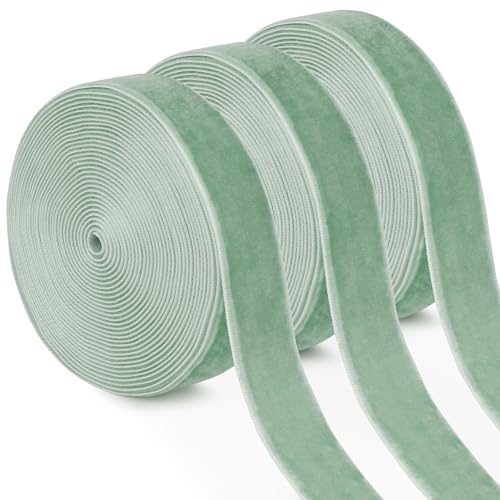 Uiopa 3 Rollen Samtband Mintgrün Geschenkband Breit 20mm x 4,5m Schleifenband Samt Dekoband Ribbon Stoffbänder für Geschenkverpackungen, Kränze, Blumensträuße, DIY-Projekte Uiopa 3 Rollen Samtband Mintgrün Geschenkband Breit 20mm x 4,5m Schleifenband Samt Dekoband Ribbon Stoffbänder für Geschenkverpackungen, Kränze, Blumensträuße, DIY-Projekte von Uiopa