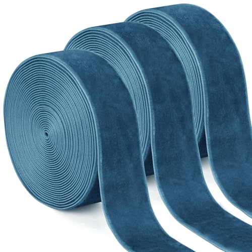 Uiopa 3 Rollen Samtband Pfauenblau Geschenkband Breit 25mm x 4,5m Schleifenband Samt Dekoband Ribbon Stoffbänder für Geschenkverpackungen, Kränze, Blumensträuße, DIY-Projekte Uiopa 3 Rollen Samtband Pfauenblau Geschenkband Breit 25mm x 4,5m Schleifenband Samt Dekoband Ribbon Stoffbänder für Geschenkverpackungen, Kränze, Blumensträuße, DIY-Projekte von Uiopa