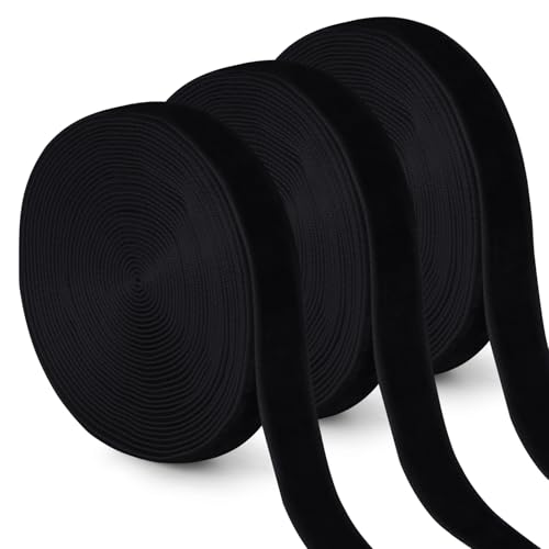 Uiopa 3 Rollen Samtband Schwarz Geschenkband Breit 10mm x 4,5m Schleifenband Samt Dekoband Ribbon Stoffbänder für Geschenkverpackungen, Kränze, Blumensträuße, DIY-Projekte Uiopa 3 Rollen Samtband Schwarz Geschenkband Breit 10mm x 4,5m Schleifenband Samt Dekoband Ribbon Stoffbänder für Geschenkverpackungen, Kränze, Blumensträuße, DIY-Projekte von Uiopa