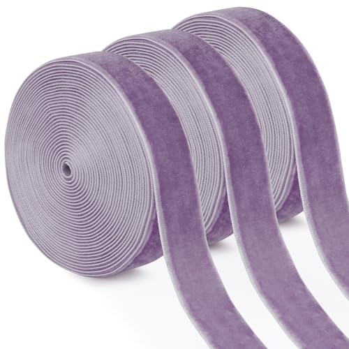Uiopa 3 Rollen Samtband Taro Violett Geschenkband Breit 20mm x 4,5m Schleifenband Samt Dekoband Ribbon Stoffbänder für Geschenkverpackungen, Kränze, Blumensträuße, DIY-Projekte Uiopa 3 Rollen Samtband Taro Violett Geschenkband Breit 20mm x 4,5m Schleifenband Samt Dekoband Ribbon Stoffbänder für Geschenkverpackungen, Kränze, Blumensträuße, DIY-Projekte von Uiopa