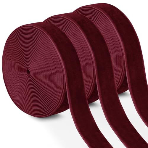 Uiopa 3 Rollen Samtband Weinrot Geschenkband Breit 20mm x 4,5m Schleifenband Samt Dekoband Ribbon Stoffbänder für Geschenkverpackungen, Kränze, Blumensträuße, DIY-Projekte Uiopa 3 Rollen Samtband Weinrot Geschenkband Breit 20mm x 4,5m Schleifenband Samt Dekoband Ribbon Stoffbänder für Geschenkverpackungen, Kränze, Blumensträuße, DIY-Projekte von Uiopa