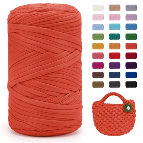 Uiopa 400g/120m T-Shirt Garn, T-Shirt Bändchengarn Zum Häkeln, Häkelgarn Dickes Garn für Häkeltaschen/Körbe/Teppiche, Heimdekoration, DIY-Kunsthandwerk Uiopa 400g/120m T-Shirt Garn, T-Shirt Bändchengarn Zum Häkeln, Häkelgarn Dickes Garn für Häkeltaschen/Körbe/Teppiche, Heimdekoration, DIY-Kunsthandwerk von Uiopa