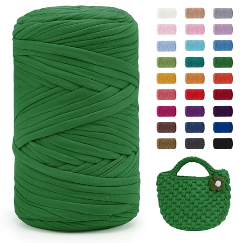 Uiopa 400g/120m T-Shirt Garn, T-Shirt Bändchengarn Zum Häkeln, Häkelgarn Dickes Garn für Häkeltaschen/Körbe/Teppiche, Heimdekoration, DIY-Kunsthandwerk Uiopa 400g/120m T-Shirt Garn, T-Shirt Bändchengarn Zum Häkeln, Häkelgarn Dickes Garn für Häkeltaschen/Körbe/Teppiche, Heimdekoration, DIY-Kunsthandwerk von Uiopa