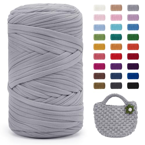 Uiopa 400g/120m T-Shirt Garn, T-Shirt Bändchengarn Zum Häkeln, Häkelgarn Dickes Garn für Häkeltaschen/Körbe/Teppiche, Heimdekoration, DIY-Kunsthandwerk Uiopa 400g/120m T-Shirt Garn, T-Shirt Bändchengarn Zum Häkeln, Häkelgarn Dickes Garn für Häkeltaschen/Körbe/Teppiche, Heimdekoration, DIY-Kunsthandwerk von Uiopa