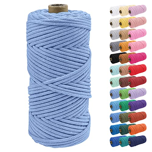 Uiopa Baumwollkordel, Makramee Garn 4mm 100m Natur Baumwollseil, Baumwollgarn Geflochtene Macrame Cord Ideal für Häkeltaschen, Pflanzenhängern, Traumfänger, Wandbehang, DIY Handwerk Uiopa Baumwollkordel, Makramee Garn 4mm 100m Natur Baumwollseil, Baumwollgarn Geflochtene Macrame Cord Ideal für Häkeltaschen, Pflanzenhängern, Traumfänger, Wandbehang, DIY Handwerk von Uiopa