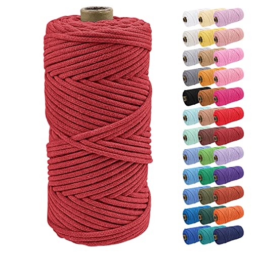 Uiopa Baumwollkordel, Makramee Garn 4mm 100m Natur Baumwollseil, Baumwollgarn Geflochtene Macrame Cord Ideal für Häkeltaschen, Pflanzenhängern, Traumfänger, Wandbehang, DIY Handwerk Uiopa Baumwollkordel, Makramee Garn 4mm 100m Natur Baumwollseil, Baumwollgarn Geflochtene Macrame Cord Ideal für Häkeltaschen, Pflanzenhängern, Traumfänger, Wandbehang, DIY Handwerk von Uiopa