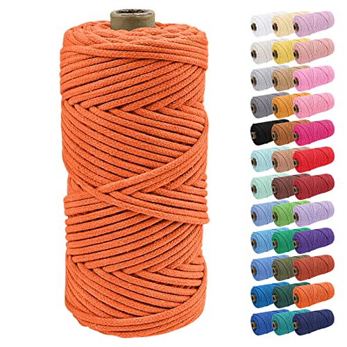 Uiopa Baumwollkordel, Makramee Garn 4mm 100m Natur Baumwollseil, Baumwollgarn Geflochtene Macrame Cord Ideal für Häkeltaschen, Pflanzenhängern, Traumfänger, Wandbehang, DIY Handwerk Uiopa Baumwollkordel, Makramee Garn 4mm 100m Natur Baumwollseil, Baumwollgarn Geflochtene Macrame Cord Ideal für Häkeltaschen, Pflanzenhängern, Traumfänger, Wandbehang, DIY Handwerk von Uiopa