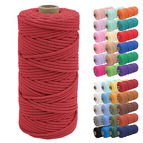 Uiopa Baumwollkordel 3mm x 100m, Makramee Garn Geflochten Baumwollgarn mit Kern, Baumwollseil Natürlicher Rope Garn für Taschen, Wandbehänge, Pflanzenaufhänger, DIY Handwerk Uiopa Baumwollkordel 3mm x 100m, Makramee Garn Geflochten Baumwollgarn mit Kern, Baumwollseil Natürlicher Rope Garn für Taschen, Wandbehänge, Pflanzenaufhänger, DIY Handwerk von Uiopa
