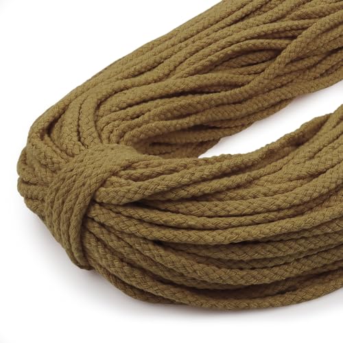 Uiopa Baumwollkordel 5mm x 90m, Kordelband Natürliche Makramee Garn 5mm Geflochten, Dicke Kordel Baumwollseil für Kordelzug, Pflanzenaufhänger, Wandbehang, Traumfänger, Garten, DIY-Projekte Uiopa Baumwollkordel 5mm x 90m, Kordelband Natürliche Makramee Garn 5mm Geflochten, Dicke Kordel Baumwollseil für Kordelzug, Pflanzenaufhänger, Wandbehang, Traumfänger, Garten, DIY-Projekte von Uiopa