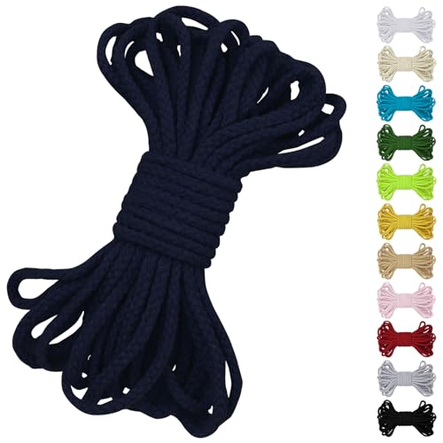 Uiopa Baumwollkordel 7mm x 10m, Kordelband Natürliche Makramee Garn 7mm Geflochten, Dicke Kordel Baumwollseil für Kordelzug, Pflanzenaufhänger, Wandbehang, Traumfänger, Garten, DIY-Projekte Uiopa Baumwollkordel 7mm x 10m, Kordelband Natürliche Makramee Garn 7mm Geflochten, Dicke Kordel Baumwollseil für Kordelzug, Pflanzenaufhänger, Wandbehang, Traumfänger, Garten, DIY-Projekte von Uiopa