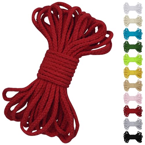 Uiopa Baumwollkordel 7mm x 10m, Kordelband Natürliche Makramee Garn 7mm Geflochten, Dicke Kordel Baumwollseil für Kordelzug, Pflanzenaufhänger, Wandbehang, Traumfänger, Garten, DIY-Projekte Uiopa Baumwollkordel 7mm x 10m, Kordelband Natürliche Makramee Garn 7mm Geflochten, Dicke Kordel Baumwollseil für Kordelzug, Pflanzenaufhänger, Wandbehang, Traumfänger, Garten, DIY-Projekte von Uiopa