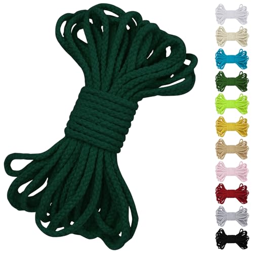 Uiopa Baumwollkordel 7mm x 10m, Kordelband Natürliche Makramee Garn 7mm Geflochten, Dicke Kordel Baumwollseil für Kordelzug, Pflanzenaufhänger, Wandbehang, Traumfänger, Garten, DIY-Projekte Uiopa Baumwollkordel 7mm x 10m, Kordelband Natürliche Makramee Garn 7mm Geflochten, Dicke Kordel Baumwollseil für Kordelzug, Pflanzenaufhänger, Wandbehang, Traumfänger, Garten, DIY-Projekte von Uiopa
