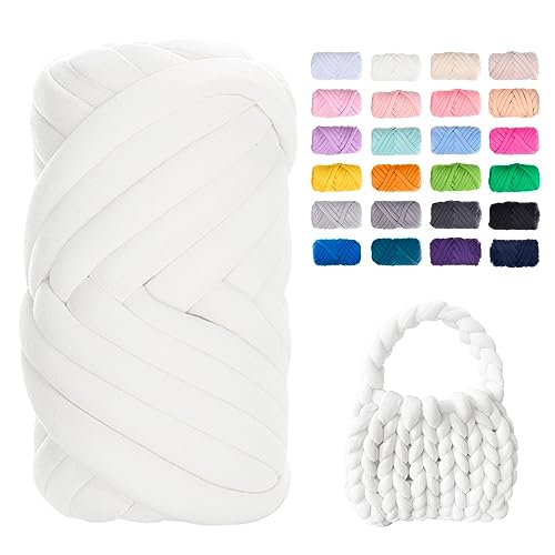 Uiopa Bulky Armstricken Wolle, 250g Dicke Wolle Sperrige Handstrickgarn, Grob Gestrickte Schlauchgarn Häkelwolle Chunky Yarn für Taschen, Decken, Körbe, Haustiernester, DIY-Kunsthandwerk Uiopa Bulky Armstricken Wolle, 250g Dicke Wolle Sperrige Handstrickgarn, Grob Gestrickte Schlauchgarn Häkelwolle Chunky Yarn für Taschen, Decken, Körbe, Haustiernester, DIY-Kunsthandwerk von Uiopa