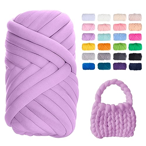 Uiopa Bulky Armstricken Wolle, 250g Dicke Wolle Sperrige Handstrickgarn, Grob Gestrickte Schlauchgarn Häkelwolle Chunky Yarn für Taschen, Decken, Körbe, Haustiernester, DIY-Kunsthandwerk von Uiopa
