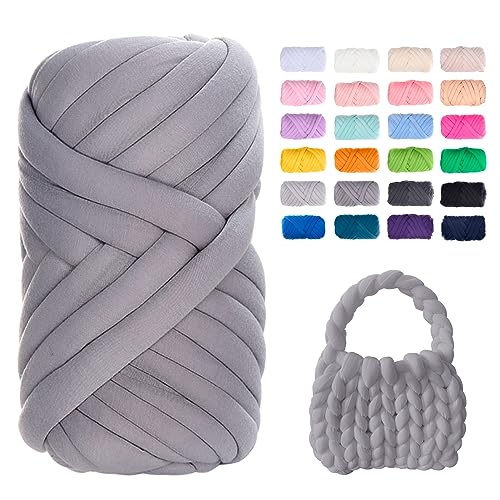 Uiopa Bulky Armstricken Wolle, 500g Dicke Wolle Sperrige Handstrickgarn, Grob Gestrickte Schlauchgarn Häkelwolle Chunky Yarn für Taschen, Decken, Körbe, Haustiernester, DIY-Kunsthandwerk Uiopa Bulky Armstricken Wolle, 500g Dicke Wolle Sperrige Handstrickgarn, Grob Gestrickte Schlauchgarn Häkelwolle Chunky Yarn für Taschen, Decken, Körbe, Haustiernester, DIY-Kunsthandwerk von Uiopa