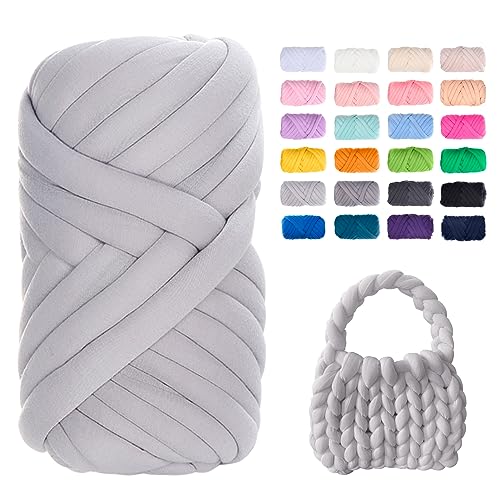 Uiopa Bulky Armstricken Wolle, 500g Dicke Wolle Sperrige Handstrickgarn, Grob Gestrickte Schlauchgarn Häkelwolle Chunky Yarn für Taschen, Decken, Körbe, Haustiernester, DIY-Kunsthandwerk Uiopa Bulky Armstricken Wolle, 500g Dicke Wolle Sperrige Handstrickgarn, Grob Gestrickte Schlauchgarn Häkelwolle Chunky Yarn für Taschen, Decken, Körbe, Haustiernester, DIY-Kunsthandwerk von Uiopa