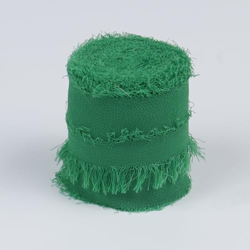 Uiopa Chiffonband, 40 mm x 5 m, Chiffon-Seidenband für Geschenkverpackung, Hochzeit, Dekoration, DIY Handwerk von Uiopa
