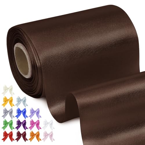 Uiopa Geschenkband Breit 10cm x 20m Satinband Dunkelkaffee Schleifenband Polyester Stoffband Deko Satin Band für Geschenkverpackungen, Hochzeiten, Stuhlschärpen, DIY-Handwerk Uiopa Geschenkband Breit 10cm x 20m Satinband Dunkelkaffee Schleifenband Polyester Stoffband Deko Satin Band für Geschenkverpackungen, Hochzeiten, Stuhlschärpen, DIY-Handwerk von Uiopa