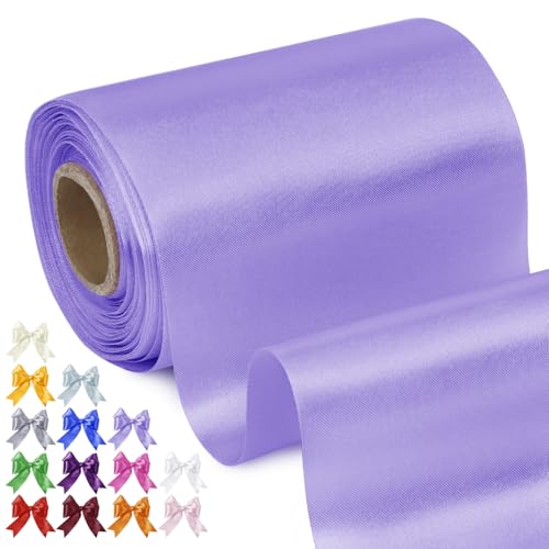 Uiopa Geschenkband Breit 10cm x 20m Satinband Hellviolett Schleifenband Polyester Stoffband Deko Satin Band für Geschenkverpackungen, Hochzeiten, Stuhlschärpen, DIY-Handwerk Uiopa Geschenkband Breit 10cm x 20m Satinband Hellviolett Schleifenband Polyester Stoffband Deko Satin Band für Geschenkverpackungen, Hochzeiten, Stuhlschärpen, DIY-Handwerk von Uiopa