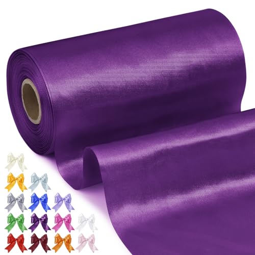 Uiopa Geschenkband Breit 15cm x 20m Satinband Dunkelviolett Schleifenband Polyester Stoffband Deko Satin Band für Geschenkverpackungen, Hochzeiten, Stuhlschärpen, DIY-Handwerk Uiopa Geschenkband Breit 15cm x 20m Satinband Dunkelviolett Schleifenband Polyester Stoffband Deko Satin Band für Geschenkverpackungen, Hochzeiten, Stuhlschärpen, DIY-Handwerk von Uiopa