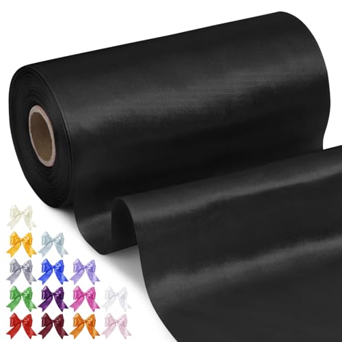 Uiopa Geschenkband Breit 15cm x 20m Satinband Fluoreszierendes Grün Schleifenband Polyester Stoffband Deko Satin Band für Geschenkverpackungen, Hochzeiten, Stuhlschärpen, DIY-Handwerk von Uiopa