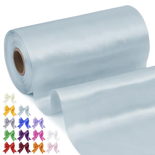 Uiopa Geschenkband Breit 20cm x 20m Satinband Hellblau Schleifenband Polyester Stoffband Deko Satin Band für Geschenkverpackungen, Hochzeiten, Stuhlschärpen, DIY-Handwerk Uiopa Geschenkband Breit 20cm x 20m Satinband Hellblau Schleifenband Polyester Stoffband Deko Satin Band für Geschenkverpackungen, Hochzeiten, Stuhlschärpen, DIY-Handwerk von Uiopa