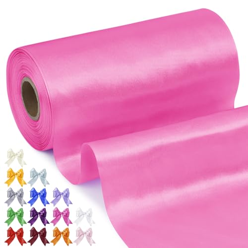 Uiopa Geschenkband Breit 20cm x 20m Satinband Pfirsichrot Schleifenband Polyester Stoffband Deko Satin Band für Geschenkverpackungen, Hochzeiten, Stuhlschärpen, DIY-Handwerk Uiopa Geschenkband Breit 20cm x 20m Satinband Pfirsichrot Schleifenband Polyester Stoffband Deko Satin Band für Geschenkverpackungen, Hochzeiten, Stuhlschärpen, DIY-Handwerk von Uiopa
