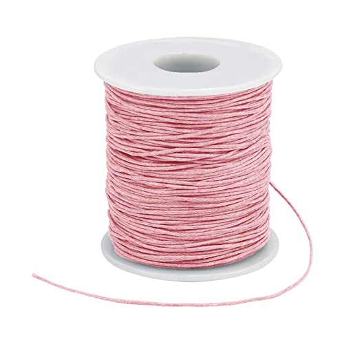 Uiopa Gewachste Baumwollschnur 1mm x 91m Gewachster Geflochtener Baumwollfaden Wachsfaden Schmuckband Perlenschnur für Armband Halskette Anhänger Schmuckherstellung DIY Basteln Uiopa Gewachste Baumwollschnur 1mm x 91m Gewachster Geflochtener Baumwollfaden Wachsfaden Schmuckband Perlenschnur für Armband Halskette Anhänger Schmuckherstellung DIY Basteln von Uiopa