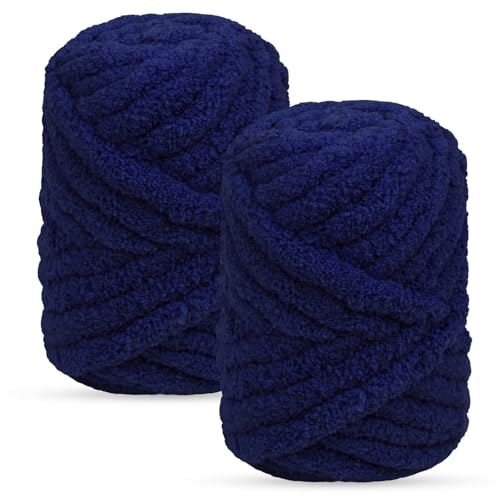Uiopa Handstrickgarn Chunky Wool, 2 x 240g Grob Gestrickte Armstricken Wolle Dickes Garn, Chunky Yarn Dicke Wolle zum Handstricken für Decken, Kissen, Hüte, Heimdekoration, DIY-Kunsthandwerk Uiopa Handstrickgarn Chunky Wool, 2 x 240g Grob Gestrickte Armstricken Wolle Dickes Garn, Chunky Yarn Dicke Wolle zum Handstricken für Decken, Kissen, Hüte, Heimdekoration, DIY-Kunsthandwerk von Uiopa