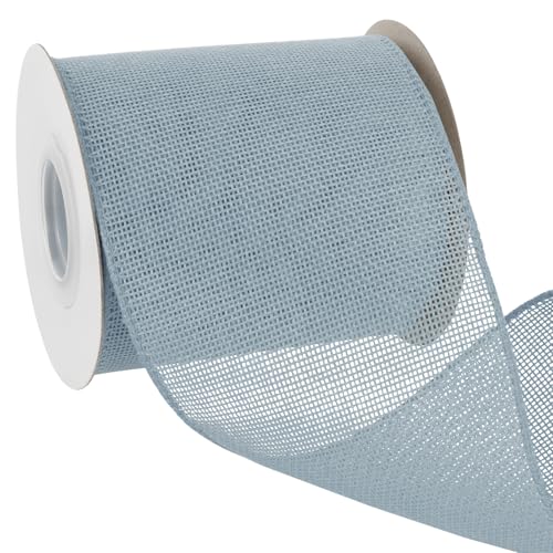 Uiopa Juteband 100mm Breit, 18,2m Vintage Geschenkband Aquablau mit Draht, Decoband Jute Sackleinen Ribbon Band für Kränze, Schleifenherstellung, Geschenk, Heimdekoration, DIY Kunsthandwerk Uiopa Juteband 100mm Breit, 18,2m Vintage Geschenkband Aquablau mit Draht, Decoband Jute Sackleinen Ribbon Band für Kränze, Schleifenherstellung, Geschenk, Heimdekoration, DIY Kunsthandwerk von Uiopa