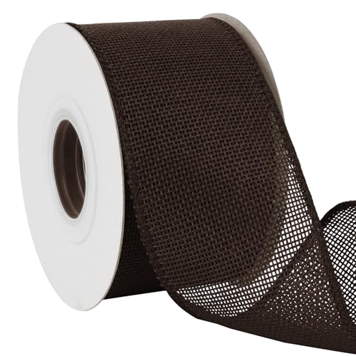 Uiopa Juteband 63mm Breit, 18,2m Vintage Geschenkband Braun mit Draht, Decoband Jute Sackleinen Ribbon Band für Kränze, Schleifenherstellung, Geschenk, Heimdekoration, DIY Kunsthandwerk Uiopa Juteband 63mm Breit, 18,2m Vintage Geschenkband Braun mit Draht, Decoband Jute Sackleinen Ribbon Band für Kränze, Schleifenherstellung, Geschenk, Heimdekoration, DIY Kunsthandwerk von Uiopa