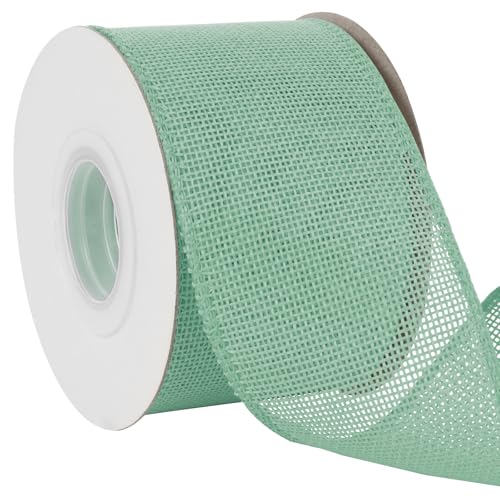 Uiopa Juteband 75mm Breit, 18,2m Vintage Geschenkband Aquagrün mit Draht, Decoband Jute Sackleinen Ribbon Band für Kränze, Schleifenherstellung, Geschenk, Heimdekoration, DIY Kunsthandwerk Uiopa Juteband 75mm Breit, 18,2m Vintage Geschenkband Aquagrün mit Draht, Decoband Jute Sackleinen Ribbon Band für Kränze, Schleifenherstellung, Geschenk, Heimdekoration, DIY Kunsthandwerk von Uiopa