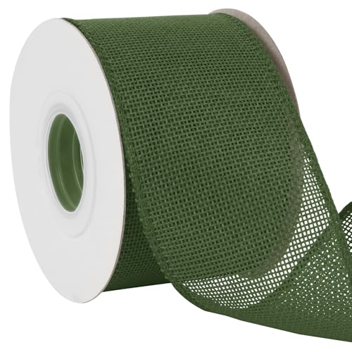 Uiopa Juteband 75mm Breit, 18,2m Vintage Geschenkband Grün mit Draht, Decoband Jute Sackleinen Ribbon Band für Kränze, Schleifenherstellung, Geschenk, Heimdekoration, DIY Kunsthandwerk Uiopa Juteband 75mm Breit, 18,2m Vintage Geschenkband Grün mit Draht, Decoband Jute Sackleinen Ribbon Band für Kränze, Schleifenherstellung, Geschenk, Heimdekoration, DIY Kunsthandwerk von Uiopa