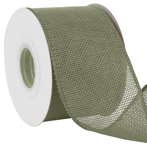 Uiopa Juteband 75mm Breit, 18,2m Vintage Geschenkband Helles Moosgrün mit Draht, Decoband Jute Sackleinen Ribbon Band für Kränze, Schleifenherstellung, Geschenk, Heimdekoration, DIY Kunsthandwerk Uiopa Juteband 75mm Breit, 18,2m Vintage Geschenkband Helles Moosgrün mit Draht, Decoband Jute Sackleinen Ribbon Band für Kränze, Schleifenherstellung, Geschenk, Heimdekoration, DIY Kunsthandwerk von Uiopa