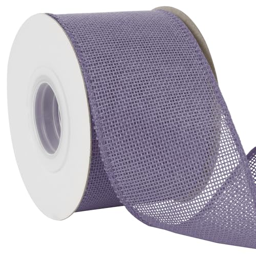 Uiopa Juteband 75mm Breit, 18,2m Vintage Geschenkband Hellviolett mit Draht, Decoband Jute Sackleinen Ribbon Band für Kränze, Schleifenherstellung, Geschenk, Heimdekoration, DIY Kunsthandwerk Uiopa Juteband 75mm Breit, 18,2m Vintage Geschenkband Hellviolett mit Draht, Decoband Jute Sackleinen Ribbon Band für Kränze, Schleifenherstellung, Geschenk, Heimdekoration, DIY Kunsthandwerk von Uiopa