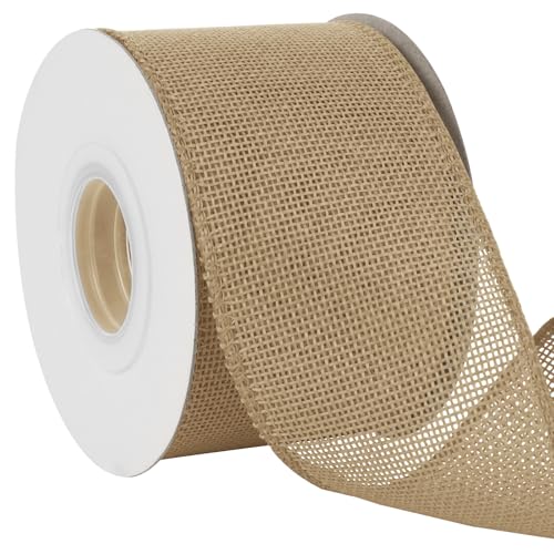 Uiopa Juteband 75mm Breit, 18,2m Vintage Geschenkband Khaki mit Draht, Decoband Jute Sackleinen Ribbon Band für Kränze, Schleifenherstellung, Geschenk, Heimdekoration, DIY Kunsthandwerk Uiopa Juteband 75mm Breit, 18,2m Vintage Geschenkband Khaki mit Draht, Decoband Jute Sackleinen Ribbon Band für Kränze, Schleifenherstellung, Geschenk, Heimdekoration, DIY Kunsthandwerk von Uiopa