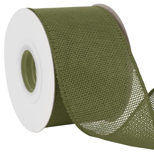 Uiopa Juteband 75mm Breit, 18,2m Vintage Geschenkband Moosgrün mit Draht, Decoband Jute Sackleinen Ribbon Band für Kränze, Schleifenherstellung, Geschenk, Heimdekoration, DIY Kunsthandwerk Uiopa Juteband 75mm Breit, 18,2m Vintage Geschenkband Moosgrün mit Draht, Decoband Jute Sackleinen Ribbon Band für Kränze, Schleifenherstellung, Geschenk, Heimdekoration, DIY Kunsthandwerk von Uiopa