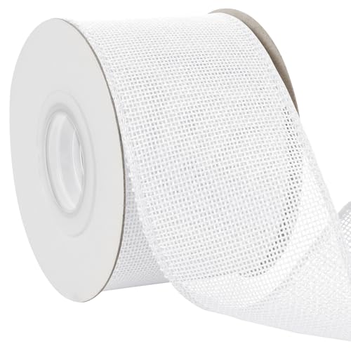 Uiopa Juteband 75mm Breit, 18,2m Vintage Geschenkband Weiß mit Draht, Decoband Jute Sackleinen Ribbon Band für Kränze, Schleifenherstellung, Geschenk, Heimdekoration, DIY Kunsthandwerk Uiopa Juteband 75mm Breit, 18,2m Vintage Geschenkband Weiß mit Draht, Decoband Jute Sackleinen Ribbon Band für Kränze, Schleifenherstellung, Geschenk, Heimdekoration, DIY Kunsthandwerk von Uiopa