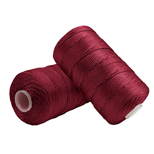 Uiopa Makramee Garn 1,5mm x 400m, Nylonschnur Bändchengarn für Häkeltasche, Häkelgarn Schmuckband Farbig für Häkeln, Stricken, Dekoration, DIY-Projekte Uiopa Makramee Garn 1,5mm x 400m, Nylonschnur Bändchengarn für Häkeltasche, Häkelgarn Schmuckband Farbig für Häkeln, Stricken, Dekoration, DIY-Projekte von Uiopa