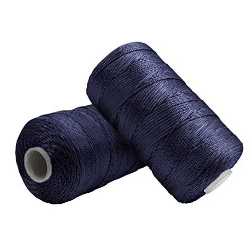 Uiopa Makramee Garn 1,5mm x 400m, Nylonschnur Bändchengarn für Häkeltasche, Häkelgarn Schmuckband Farbig für Häkeln, Stricken, Dekoration, DIY-Projekte von Uiopa
