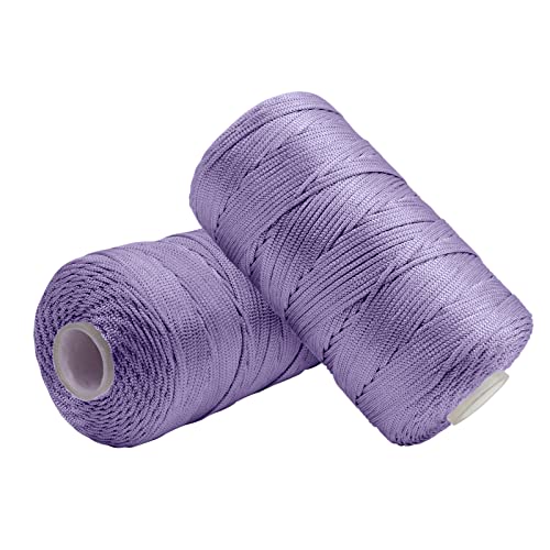 Uiopa Makramee Garn 1,5mm x 400m, Nylonschnur Bändchengarn für Häkeltasche, Häkelgarn Schmuckband Farbig für Häkeln, Stricken, Dekoration, DIY-Projekte Uiopa Makramee Garn 1,5mm x 400m, Nylonschnur Bändchengarn für Häkeltasche, Häkelgarn Schmuckband Farbig für Häkeln, Stricken, Dekoration, DIY-Projekte von Uiopa