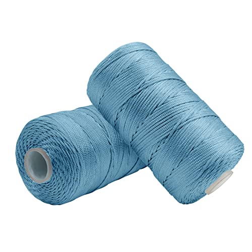 Uiopa Makramee Garn 1,5mm x 400m, Nylonschnur Bändchengarn für Häkeltasche, Häkelgarn Schmuckband Farbig für Häkeln, Stricken, Dekoration, DIY-Projekte Uiopa Makramee Garn 1,5mm x 400m, Nylonschnur Bändchengarn für Häkeltasche, Häkelgarn Schmuckband Farbig für Häkeln, Stricken, Dekoration, DIY-Projekte von Uiopa