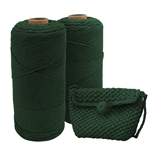 Uiopa Makramee Garn 2mm x 300m, Baumwollgarn Makramee Baumwollkordel Häkelgarn, Makramee Garn Geflochten für Häkeln, Stricken, Wand Aufhängung, Dekoration, DIY Handwerk Uiopa Makramee Garn 2mm x 300m, Baumwollgarn Makramee Baumwollkordel Häkelgarn, Makramee Garn Geflochten für Häkeln, Stricken, Wand Aufhängung, Dekoration, DIY Handwerk von Uiopa