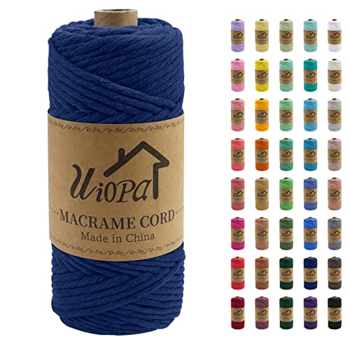 Uiopa Makramee Garn 4mm x 100m, Einfach Gedrehte Makramee Rope Garn Weiches Baumwollgarn, Baumwollkordel 4mm für Wandbehang, Pflanzenaufhänger, Traumfänger, Boho Home Decor Uiopa Makramee Garn 4mm x 100m, Einfach Gedrehte Makramee Rope Garn Weiches Baumwollgarn, Baumwollkordel 4mm für Wandbehang, Pflanzenaufhänger, Traumfänger, Boho Home Decor von Uiopa