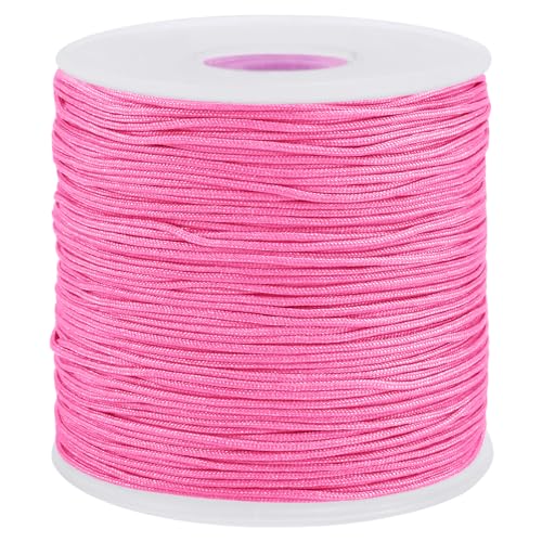 Uiopa Nylonschnur für Armbänder, 0,7mm x 120m Perlenschnur Schmuckband Makramee Garn Geflochten für Armbändern, Halsketten, Schmuck Herstellung, DIY Handwerk Uiopa Nylonschnur für Armbänder, 0,7mm x 120m Perlenschnur Schmuckband Makramee Garn Geflochten für Armbändern, Halsketten, Schmuck Herstellung, DIY Handwerk von Uiopa