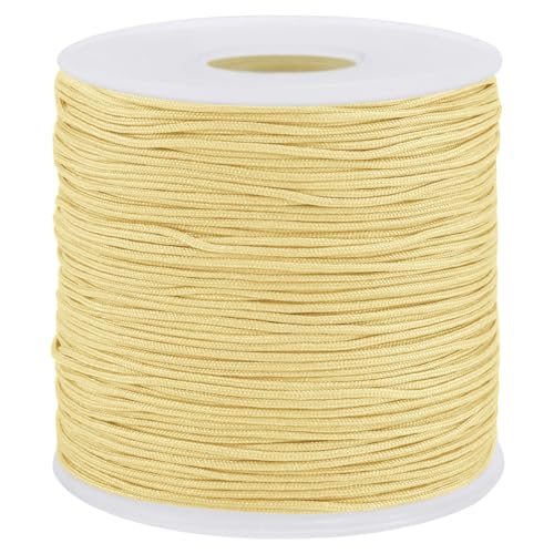 Uiopa Nylonschnur für Armbänder, 0,7mm x 120m Perlenschnur Schmuckband Makramee Garn Geflochten für Armbändern, Halsketten, Schmuck Herstellung, DIY Handwerk Uiopa Nylonschnur für Armbänder, 0,7mm x 120m Perlenschnur Schmuckband Makramee Garn Geflochten für Armbändern, Halsketten, Schmuck Herstellung, DIY Handwerk von Uiopa