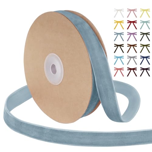 Uiopa Samtband Hellblau 15mm Breit, 9m Geschenkband Samt Band, Schleifenband Hellblau Ribbon Dekoband für Geschenkverpackung, Kränze, Hochzeit, Party, DIY Handwerk Uiopa Samtband Hellblau 15mm Breit, 9m Geschenkband Samt Band, Schleifenband Hellblau Ribbon Dekoband für Geschenkverpackung, Kränze, Hochzeit, Party, DIY Handwerk von Uiopa