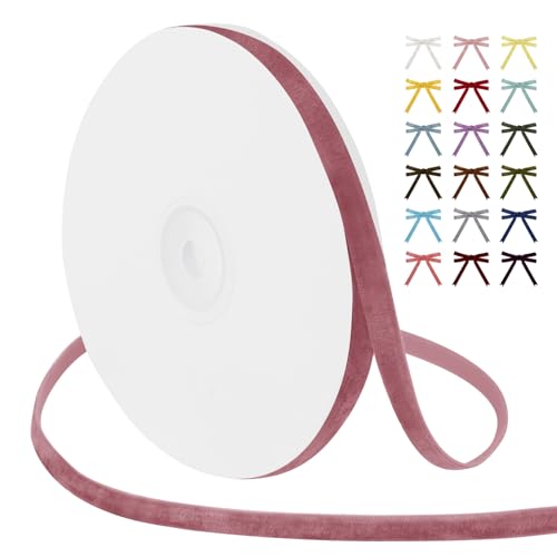 Uiopa Samtband Lotuswurzel-Rosa 6mm Breit, 9m Geschenkband Samt Band, Schleifenband Lotuswurzel-Rosa Ribbon Dekoband für Geschenkverpackung, Kränze, Hochzeit, Party, DIY Handwerk Uiopa Samtband Lotuswurzel-Rosa 6mm Breit, 9m Geschenkband Samt Band, Schleifenband Lotuswurzel-Rosa Ribbon Dekoband für Geschenkverpackung, Kränze, Hochzeit, Party, DIY Handwerk von Uiopa